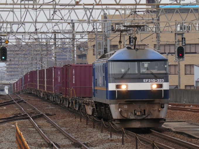 鉄道フォト・写真：JR貨物EF210形電気機関車 EF210-323 尾張一宮駅 鉄道フォト・写真 by Yの人さん - 撮影日 2023/02/01 14:59