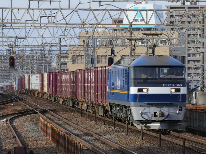 鉄道フォト・写真：JR貨物EF210形電気機関車 EF210-343 尾張一宮駅 鉄道フォト・写真 by Yの人さん - 撮影日 2023/02/02 15:28