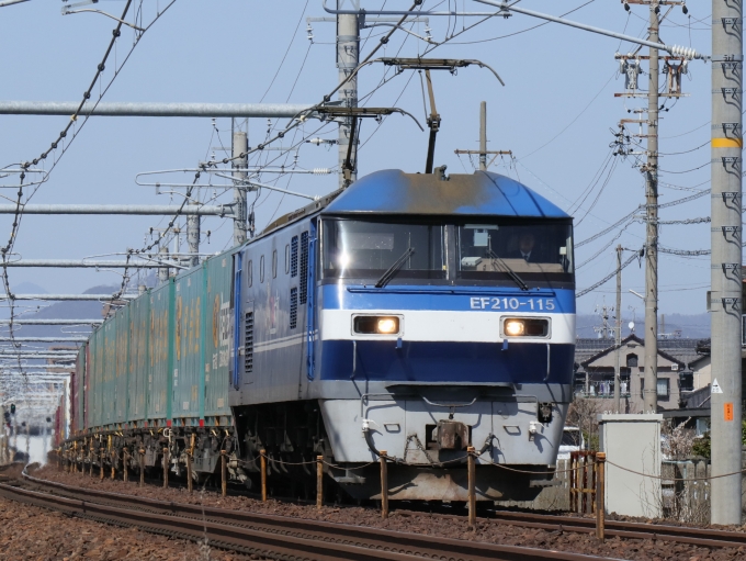 JR貨物 EF210形 EF210-115 鉄道フォト・写真 by Yの人さん 木曽川駅：2023年03月14日13時ごろ