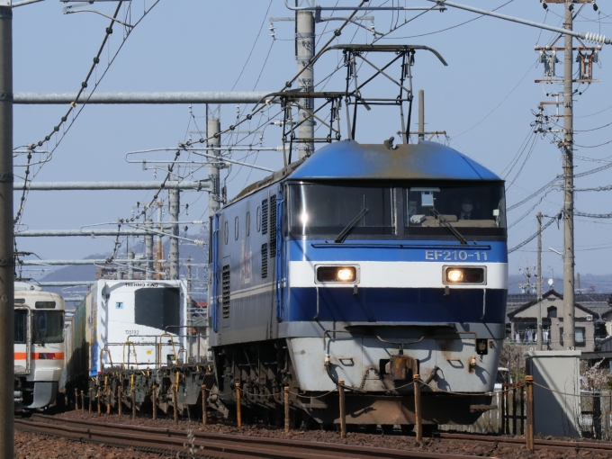 JR貨物 EF210形 EF210-11 鉄道フォト・写真 by Yの人さん 木曽川駅：2023年03月14日13時ごろ