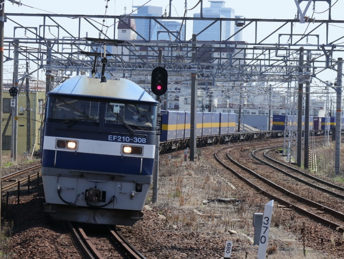 JR貨物 EF210形 EF210-308 鉄道フォト・写真 by Yの人さん 枇杷島駅 (JR)：2023年03月22日12時ごろ