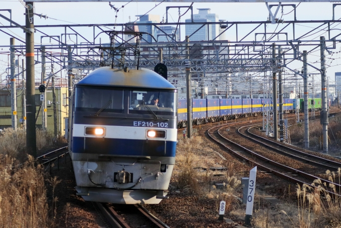 JR貨物 EF210形 EF210-102 鉄道フォト・写真 by Yの人さん 枇杷島駅 (JR)：2024年01月30日15時ごろ