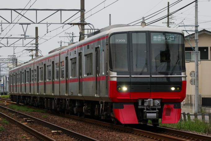 鉄道フォト・写真：名古屋鉄道 名鉄3300系電車(3代) 3309 新木曽川駅 鉄道フォト・写真 by Yの人さん - 撮影日 2024/06/20 17:05