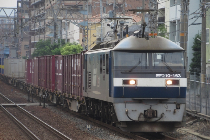 鉄道フォト・写真：JR貨物EF210形電気機関車 EF210-163 甲南山手駅 鉄道フォト・写真 by かいそうしゃさん - 撮影日 2022/06/18 12:26