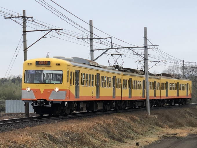 鉄道フォト・写真：三岐鉄道801系電車 クモハ851 保々駅 鉄道フォト・写真 by よっさん - 撮影日 2020/02/15 08:13