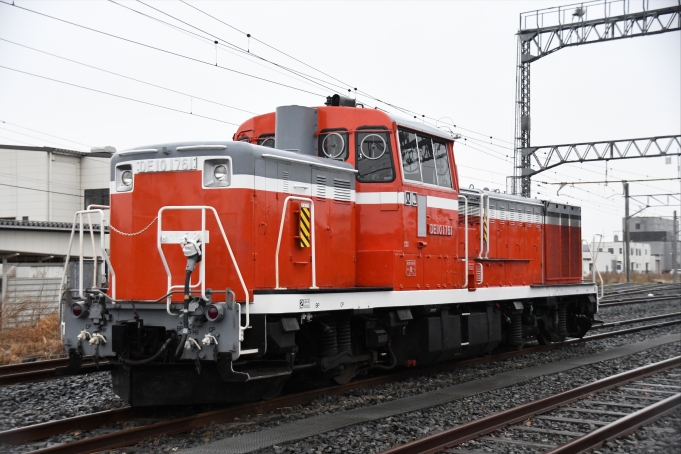 八戸臨海鉄道 国鉄DE10形ディーゼル機関車 DE10 1761 八戸貨物駅 鉄道