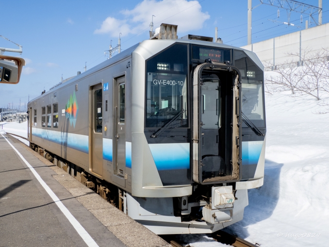 JR東日本 GV-E400形 GV-E400-10 鉄道フォト・写真 by hugo（ふご）さん 津軽二股駅：2022年03月10日12時ごろ