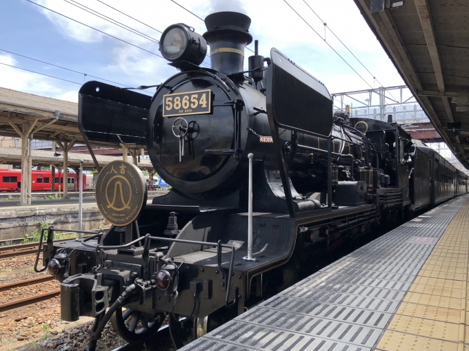 JR九州 国鉄8620形蒸気機関車 SL人吉 58654 鳥栖駅 鉄道フォト・写真
