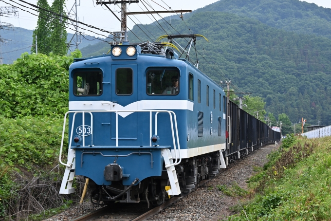 鉄道フォト・写真：秩父鉄道 デキ５００形 503 樋口駅 鉄道フォト・写真 by こむぎさん - 撮影日 2024/07/06 09:20