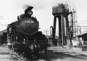 国鉄C50形蒸気機関車 鉄道フォト・写真 by 南フナさん 豊橋駅 (JR)：1971年03月11日00時ごろ