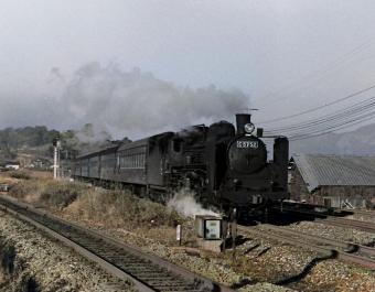 国鉄C57形蒸気機関車 C57 52 鉄道フォト・写真 by 南フナさん 直方駅 (JR)：1971年12月29日00時ごろ