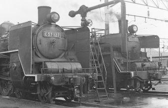 国鉄C57形蒸気機関車 鉄道フォト・写真 by 南フナさん 鹿児島駅：1972年12月29日00時ごろ