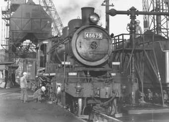 国鉄8620形蒸気機関車 48679 鉄道フォト・写真 by 南フナさん 鹿児島駅：1972年12月29日00時ごろ