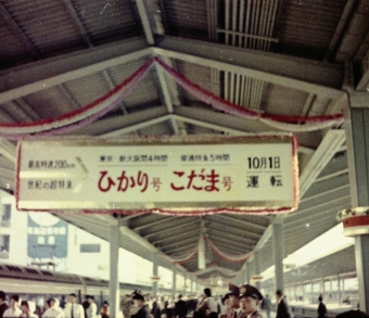 国鉄 0系新幹線電車 鉄道フォト・写真 by 南フナさん 東京駅 (JR)：1964年09月20日00時ごろ