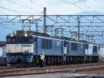 JR貨物 国鉄EF64形電気機関車 EF64-1044＋1021＋1020 鉄道フォト・写真 by 長ナノさん ：2023年07月16日18時ごろ