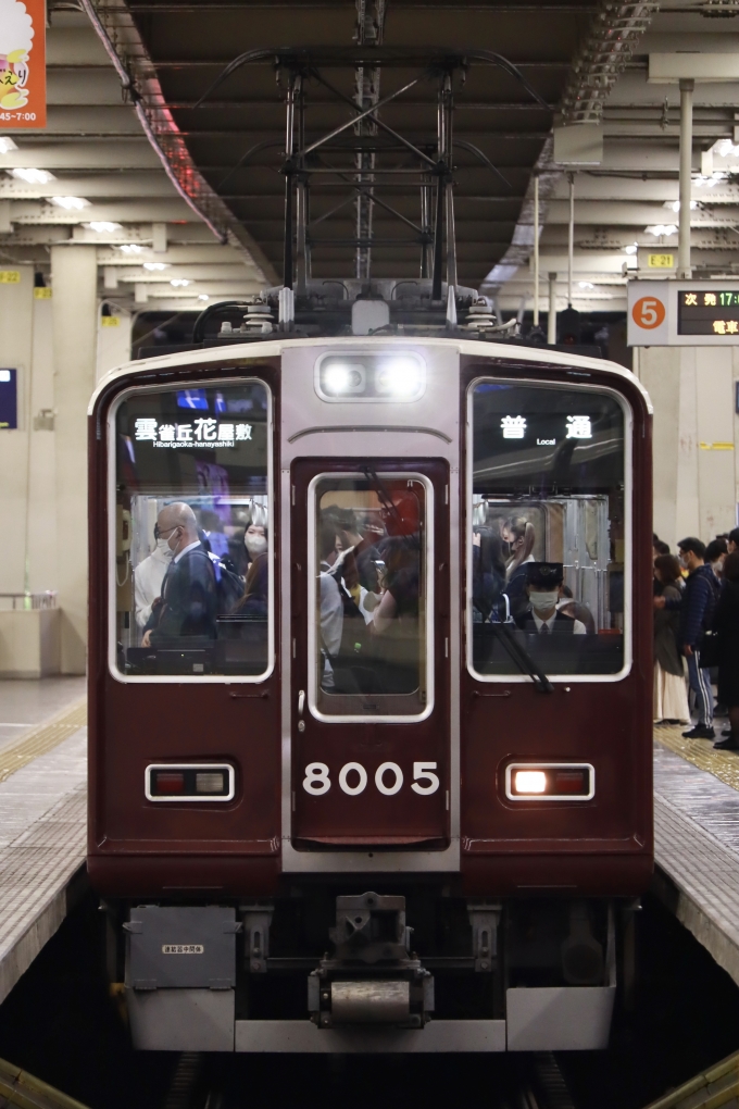 行先板 定番人気，新作登場 阪急電車 デコラ板（8000系タイプ）柄縦タイプ