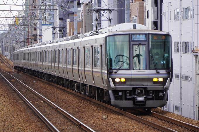 鉄道フォト・写真：JR西日本223系電車 クハ222-2091 さくら夙川駅 鉄道フォト・写真 by くらぼんぼんさん - 撮影日 2022/12/27 11:23