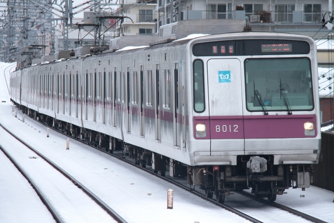 鉄道フォト・写真：東京メトロ 営団8000系電車 8012 蒲生駅 鉄道フォト・写真 by trdamさん - 撮影日 2014/02/15 13:54