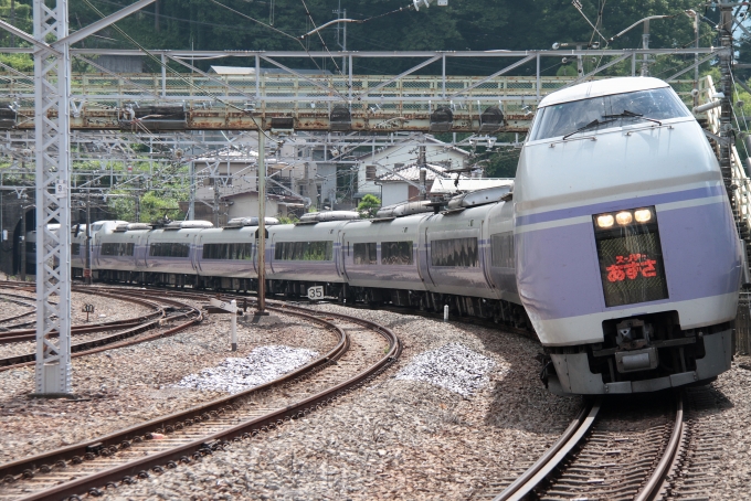 JR東日本E351系電車 クハE351形(Tc') スーパーあずさ(特急) クハE351-1002 鉄道フォト・写真 by trdamさん 相模湖駅：2013年07月14日09時ごろ
