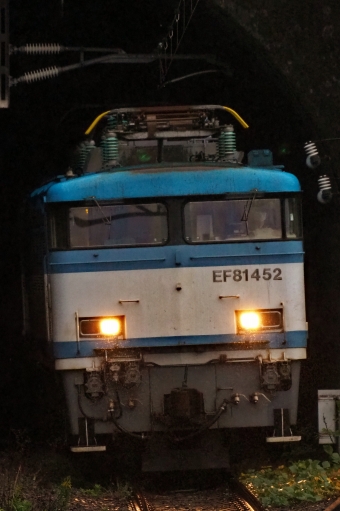 JR貨物 国鉄EF81形電気機関車 EF81 452 鉄道フォト・写真 by シロワニさん 広木駅：2022年11月19日16時ごろ