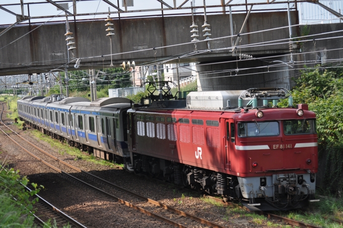 JR東日本 国鉄EF81形電気機関車 EF81 141 土崎駅 鉄道フォト・写真 by 