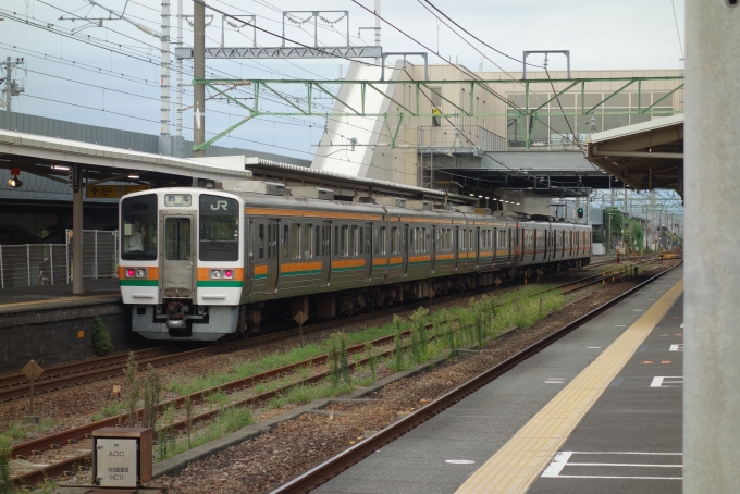 鉄道フォト・写真：JR東海 国鉄211系電車 クハ210-5028 草薙駅 (JR) 鉄道フォト・写真 by 313系2350番台W1編成海シスさん - 撮影日 2022/09/28 04:31