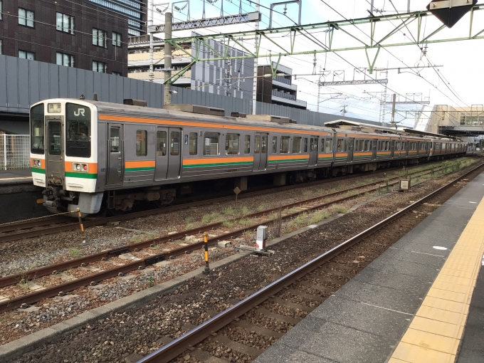 鉄道フォト・写真：JR東海 国鉄211系電車 クハ210-5041 草薙駅 (JR) 鉄道フォト・写真 by 313系2350番台W1編成海シスさん - 撮影日 2022/10/04 16:52