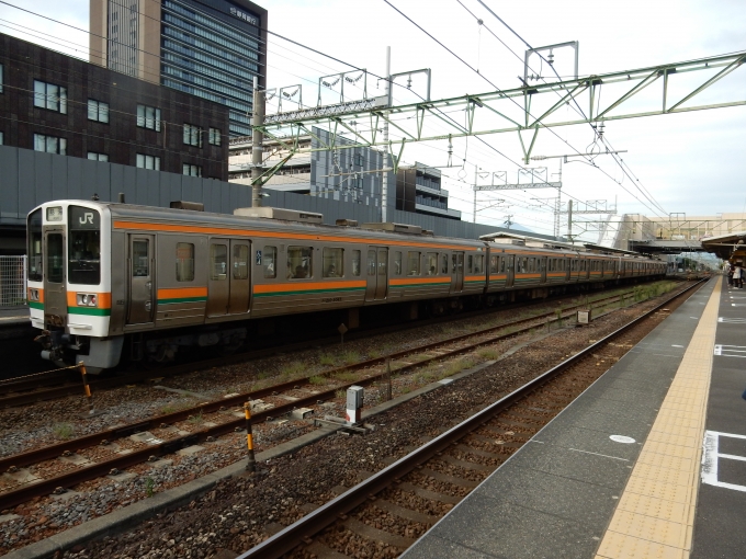 鉄道フォト・写真：JR東海 国鉄211系電車 クハ210-5043 草薙駅 (JR) 鉄道フォト・写真 by 313系2350番台W1編成海シスさん - 撮影日 2022/10/11 16:11