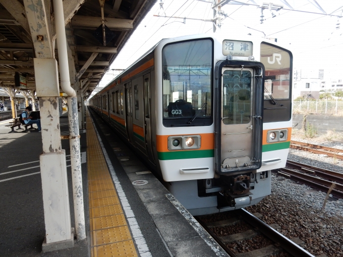 鉄道フォト・写真：JR東海 国鉄211系電車 クモハ211-6003 沼津駅 鉄道フォト・写真 by 313系2350番台W1編成海シスさん - 撮影日 2022/11/13 10:51