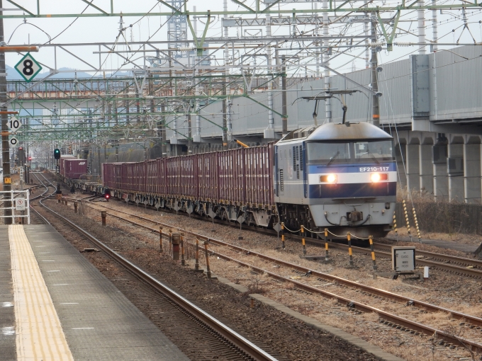 鉄道フォト・写真：JR貨物EF210形電気機関車 EF210-117 草薙駅 (JR) 鉄道フォト・写真 by 313系2350番台W1編成海シスさん - 撮影日 2023/02/07 16:21