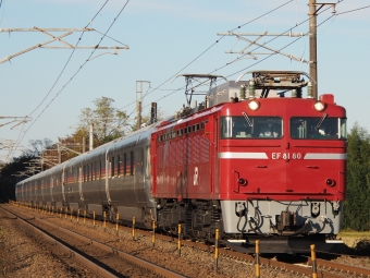 JR東日本 国鉄EF81形電気機関車 カシオペア紀行(回送) EF81-80 鉄道フォト・写真 by FM-805Dさん 須賀川駅：2021年11月14日15時ごろ