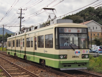 広島電鉄3800形電車 3801 鉄道フォト・写真 by FM-805Dさん ：2022年10月10日12時ごろ