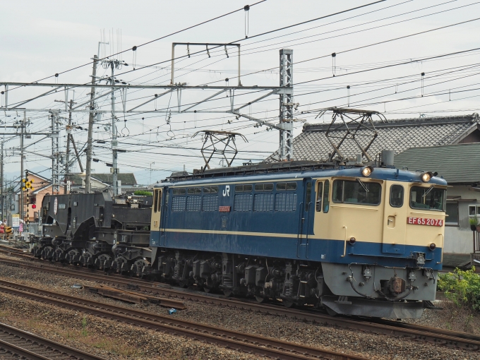 鉄道フォト・写真：JR貨物 国鉄EF65形電気機関車 EF65-2074・シキ800 山崎駅 (京都府) 鉄道フォト・写真 by FM-805Dさん - 撮影日 2019/10/26 11:26