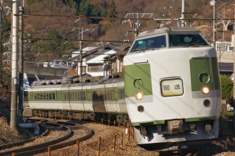 JR東日本 国鉄189系電車 鉄道フォト・写真 by FM-805Dさん 大月駅 (JR)：2018年12月29日10時ごろ
