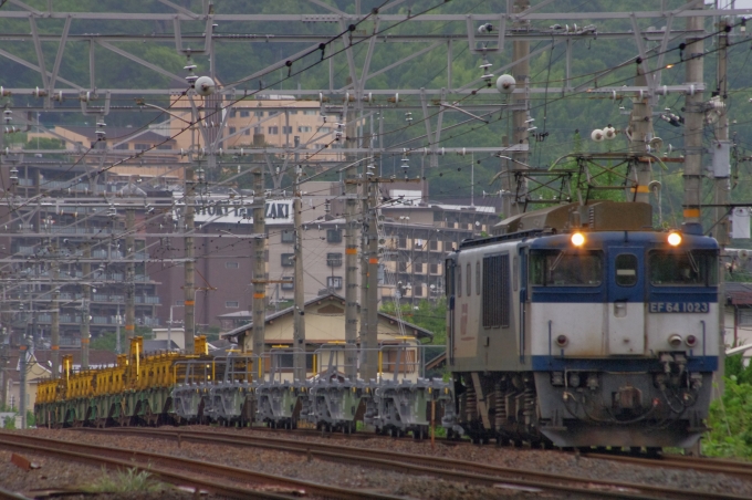 鉄道フォト・写真：JR貨物 国鉄EF64形電気機関車 EF64-1023 島本駅 鉄道フォト・写真 by FM-805Dさん - 撮影日 2014/08/03 15:29