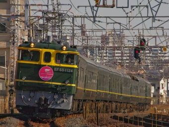JR西日本 国鉄EF65形電気機関車 特別なトワイライトエクスプレス EF65-1124 鉄道フォト・写真 by FM-805Dさん 須磨駅：2016年01月09日11時ごろ