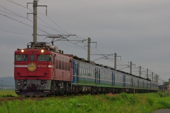 JR北海道 国鉄ED79形電気機関車 はまなす(急行) ED79-18 鉄道フォト・写真 by FM-805Dさん 油川駅：2015年08月13日06時ごろ