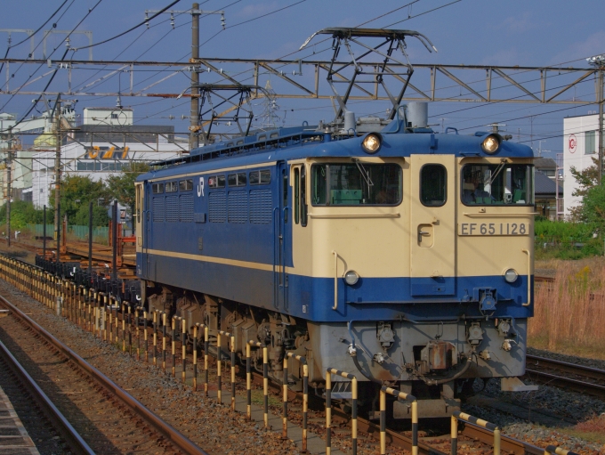 JR西日本 国鉄EF65形電気機関車 梅小路配給 EF65-1128 向日町駅 鉄道 