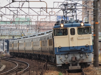 JR西日本 国鉄EF65形電気機関車 サロンカーなにわ EF65-1135 鉄道フォト・写真 by FM-805Dさん 岡山駅：2020年12月13日14時ごろ
