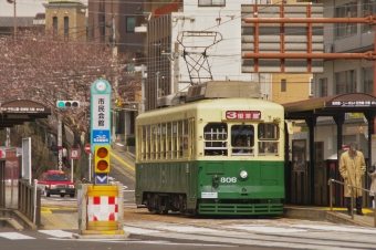 長崎電気軌道300形電車 306 鉄道フォト・写真 by FM-805Dさん ：2019年03月30日10時ごろ