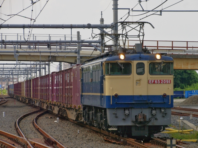 JR貨物 国鉄EF65形電気機関車 EF65-2091 鉄道フォト・写真 by FM-805Dさん 吉川美南駅：2019年08月10日13時ごろ