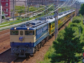 JR西日本 国鉄EF65形電気機関車 サロンカーなにわ EF65-1128 鉄道フォト・写真 by FM-805Dさん 立花駅：2013年09月28日10時ごろ