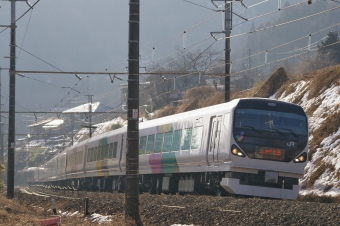 JR東日本E257系電車 あずさ(特急) 鉄道フォト・写真 by FM-805Dさん 大月駅 (JR)：2018年02月10日08時ごろ