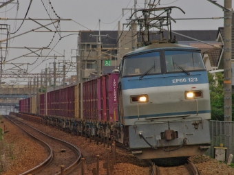 JR貨物 国鉄EF66形電気機関車 EF66-123 鉄道フォト・写真 by FM-805Dさん 魚住駅：2015年07月11日17時ごろ
