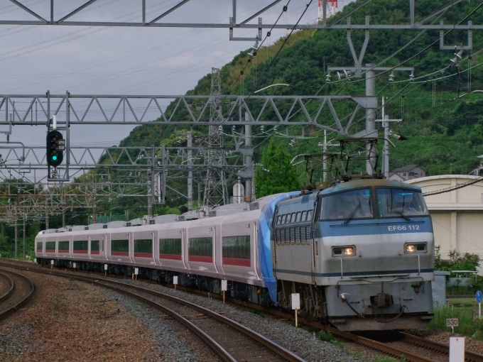 鉄道フォト・写真：JR貨物 国鉄EF66形電気機関車 EF66-112 島本駅 鉄道フォト・写真 by FM-805Dさん - 撮影日 2011/05/22 05:58