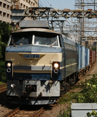 JR貨物 EF66形 EF66 27 鉄道フォト・写真 by S V Oさん 小田栄駅：2022年07月24日14時ごろ