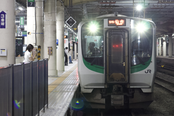 JR東日本 仙台電車区 サボ 仙台ー大河原 FHD】JR東北本線 仙台駅にて(At Sendai Station on the JR