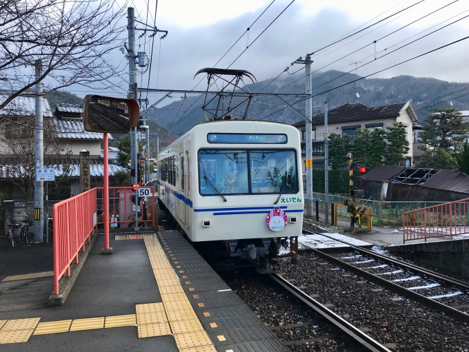 叡山電鉄700系電車 鉄道フォト・写真 by ちゃいのかべさん 三宅八幡駅：2022年12月24日09時ごろ