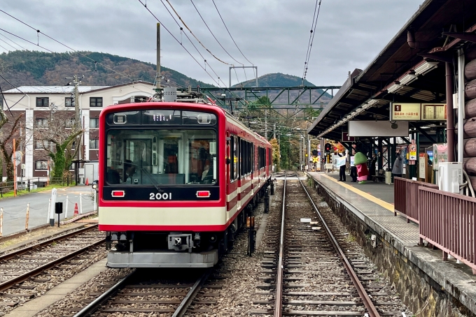 小田急箱根 箱根登山鉄道1000・2000形電車 2001 強羅駅 鉄道フォト
