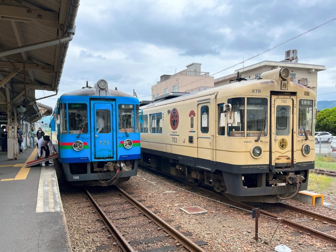 鉄道フォト・写真：京都丹後鉄道 北近畿タンゴ鉄道KTR700・KTR800形気動車 KTR705 豊岡駅 (兵庫県|京都丹後鉄道) 鉄道フォト・写真 by ちゃいのかべさん - 撮影日 2024/04/29 14:42